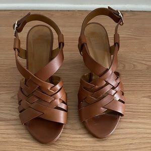Sézane leather sandals size 37